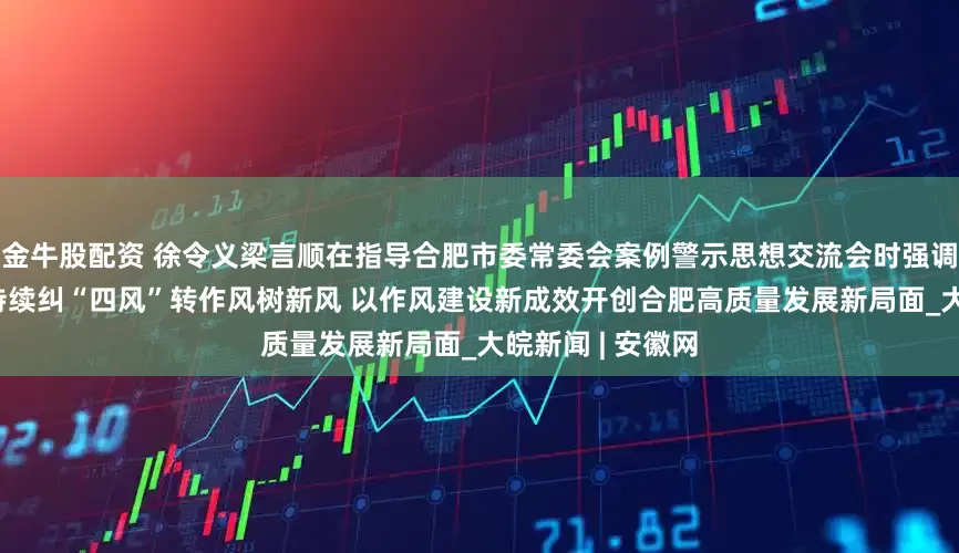 金牛股配资 徐令义梁言顺在指导合肥市委常委会案例警示思想交流会时强调 坚持以案为鉴持续纠“四风”转作风树新风 以作风建设新成效开创合肥高质量发展新局面_大皖新闻 | 安徽网
